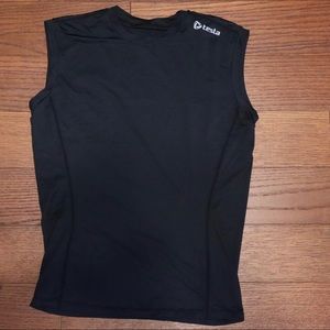 Black dry fit running compression shirt
